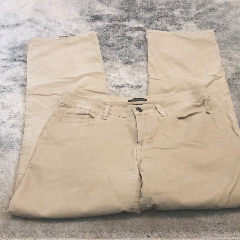 END OF YEAR SALE! | New York & Company Cream Velvet Wide Leg Pants